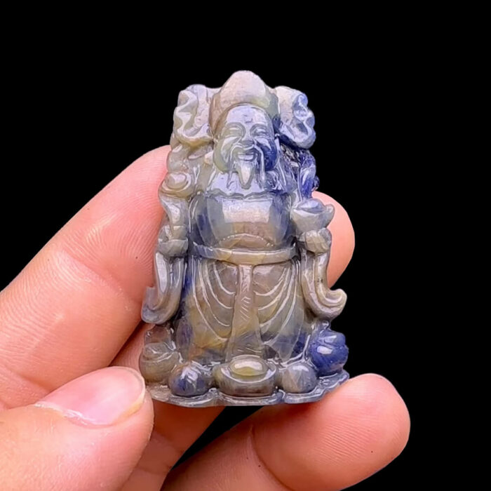 Mặt Thần Tài - Đá Sapphire Tự Nhiên #MSP-231110-07