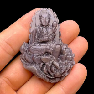 Mặt Quan Âm Tự Tại - Đá Sapphire Sao Tự Nhiên #MSP-231111-06