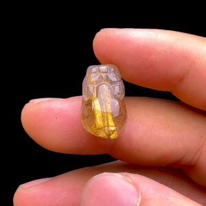 Mặt Tỳ Hưu - Thạch Anh Tóc Vàng Bã Mía #MTV-231106-06