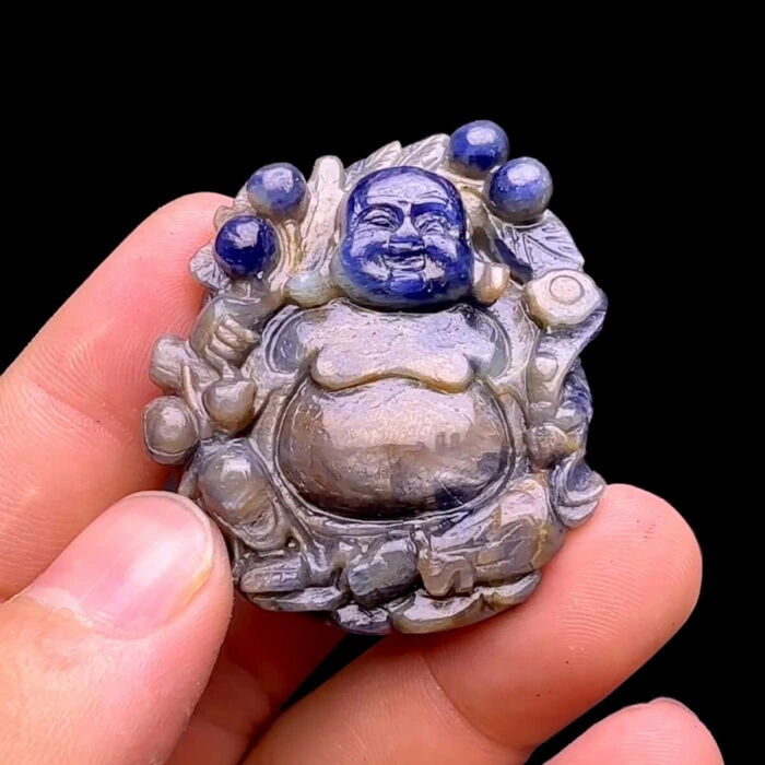 Mặt Phật Di Lặc - Đá Sapphire Tự Nhiên #MSP-231114-04 1