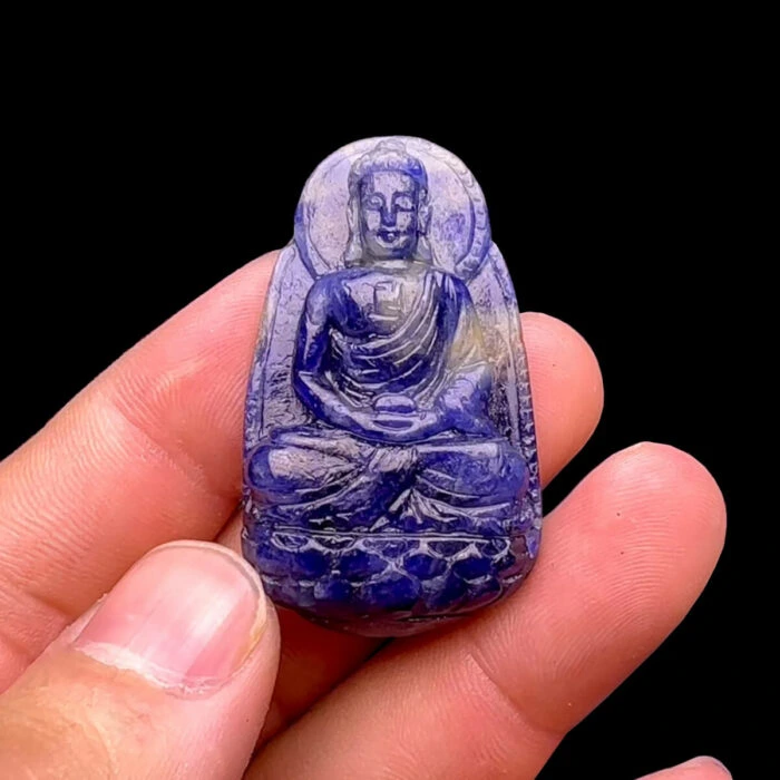 Mặt Phật A Di Đà - Đá Sapphire Tự Nhiên #MSP-231115-05 1
