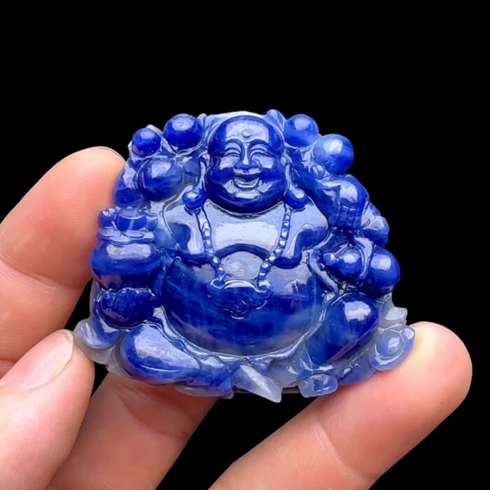 Mặt Phật Di Lặc - Đá Sapphire Tự Nhiên #MSP-240205-02 1