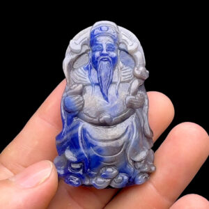 Mặt Thần Tài - Đá Sapphire Tự Nhiên #MSP-240205-06