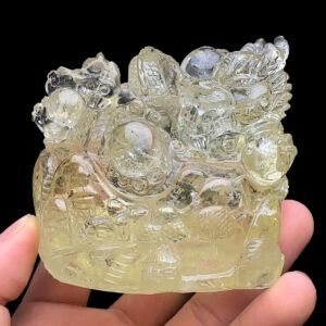 Mặt Rồng - Đá Thạch Anh Vàng Tự Nhiên #MTAV-240204-03