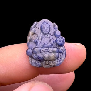 Mặt Quan Thế Âm Bồ Tát - Đá Sapphire Tự Nhiên #MSP-240404-01