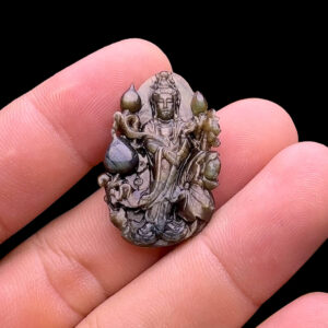 Mặt Quan Thế Âm Bồ Tát - Đá Sapphire Sao Phan Thiết #MSP-240503-06