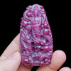 Mặt Quan Thế Âm Bồ Tát Cưỡi Rồng - Đá Ruby Tự Nhiên #MRB-250701-01 1