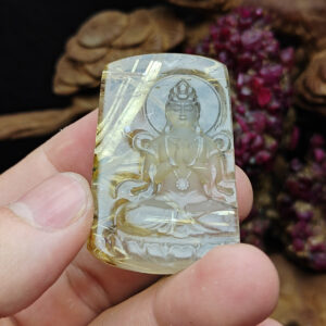 Mặt Quan Âm - Thạch Anh Tóc Vàng #MTV-260816-01